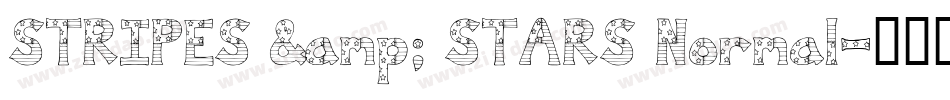 STRIPES & STARS Normal字体转换